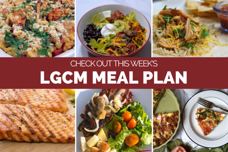 6 recipes for a weekly meal plan