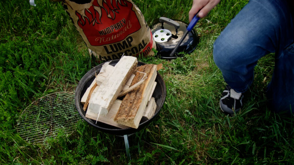 Make A Smokey Joe Into A Wood Fired Grill - What To Cook