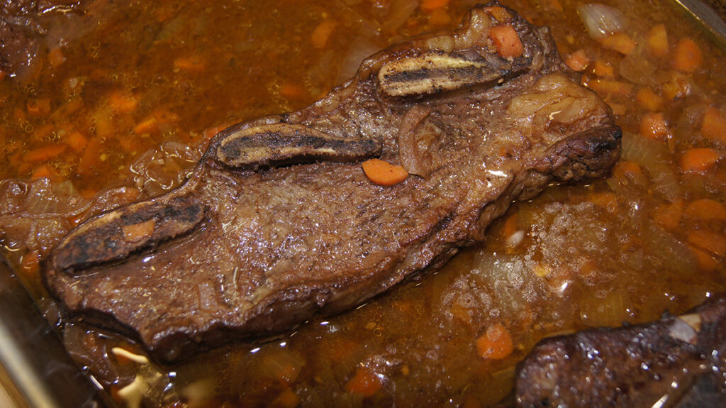 Braised Short Ribs in Pan