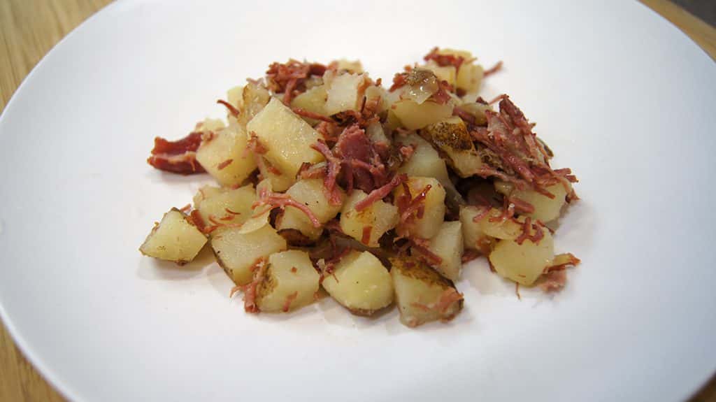 Corned Beef Hash on Plate