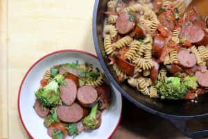 Kielbasa & Pasta Simmer